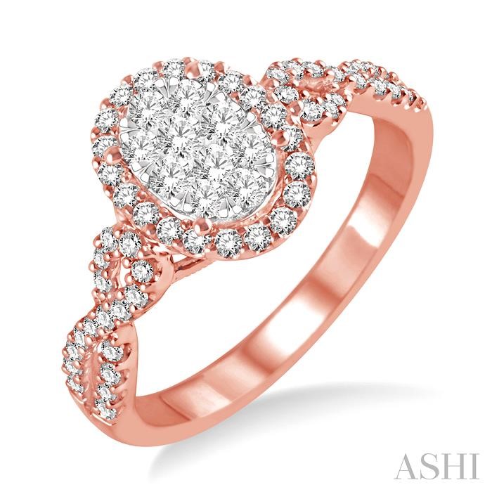 Oval Shape Halo Lovebright Diamond Engagement Ring Oval Shape Halo Lovebright Diamond Engagement Ring