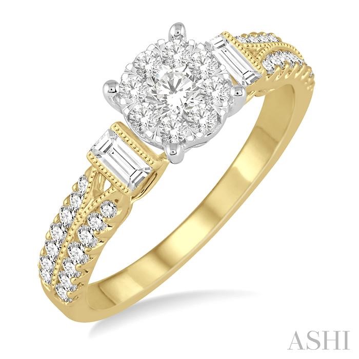 Round Shape Lovebright Diamond Engagement Ring Round Shape Lovebright Diamond Engagement Ring
