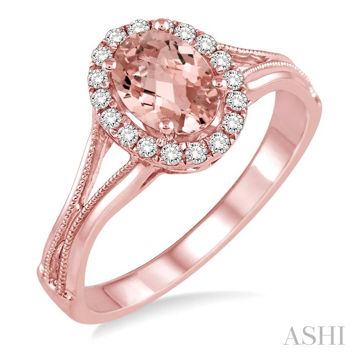 Oval Shape Gemstone & Halo Diamond Ring Oval Shape Gemstone & Halo Diamond Ring