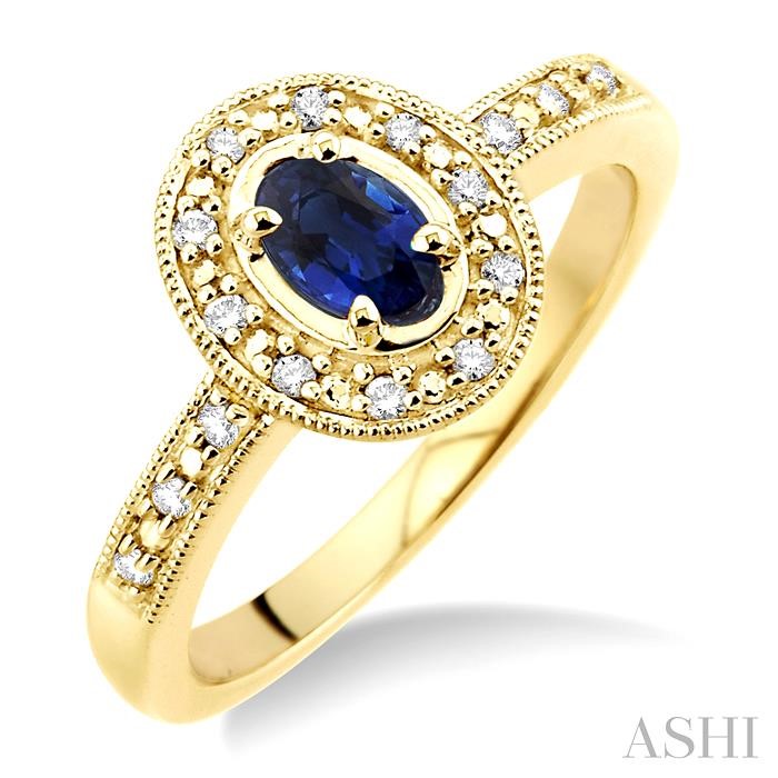 Oval Shape Gemstone & Halo Diamond Ring Oval Shape Gemstone & Halo Diamond Ring