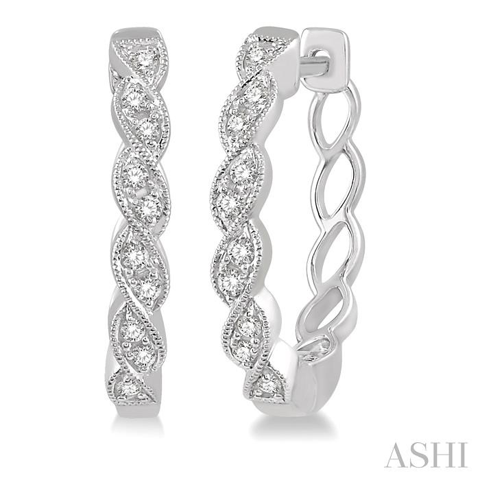 Diamond Hoop Earrings Diamond Hoop Earrings