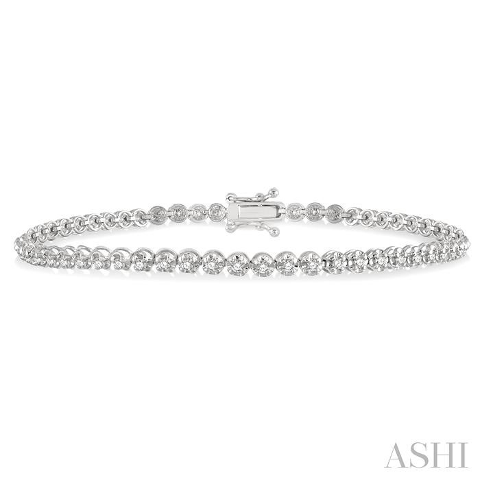 Illusion Diamond Tennis Bracelet Illusion Diamond Tennis Bracelet