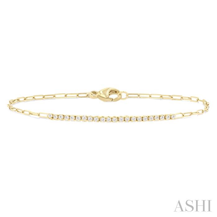 Paperclip Diamond Fashion Chain Bracelet