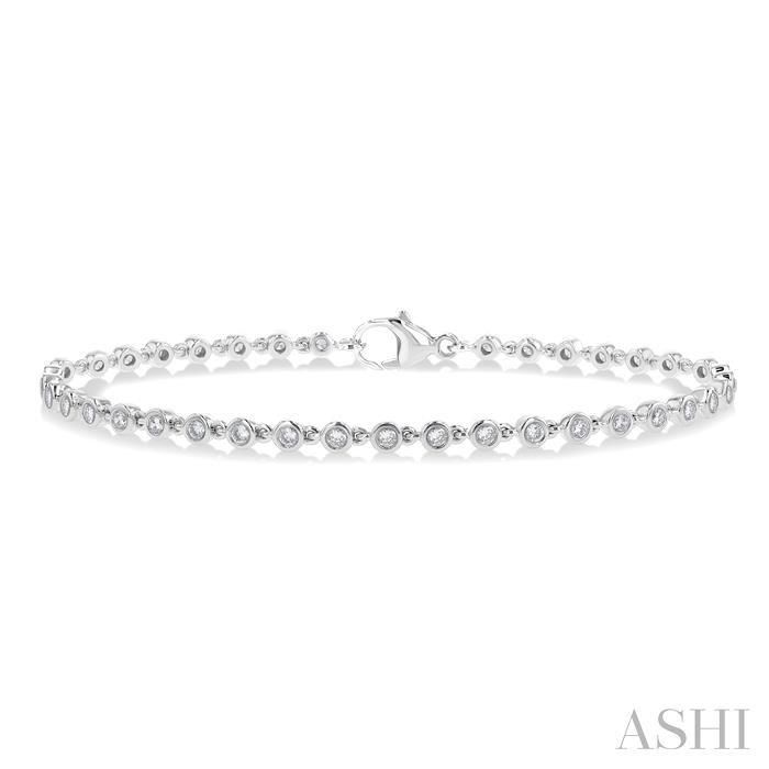 Bezel Set Diamond Tennis Bracelet Bezel Set Diamond Tennis Bracelet