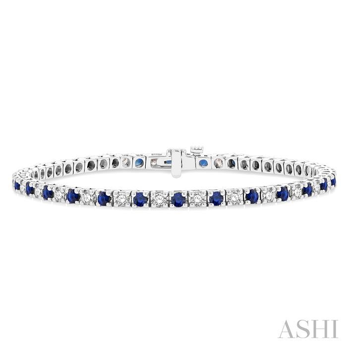 Alternate Gemstone & Diamond Tennis Bracelet Alternate Gemstone & Diamond Tennis Bracelet