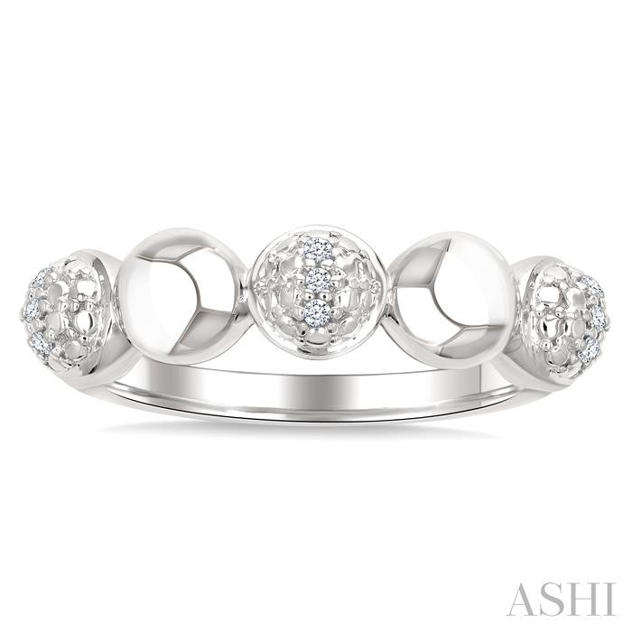 Silver Bold Bead Diamond Fashion Ring Silver Bold Bead Diamond Fashion Ring-2