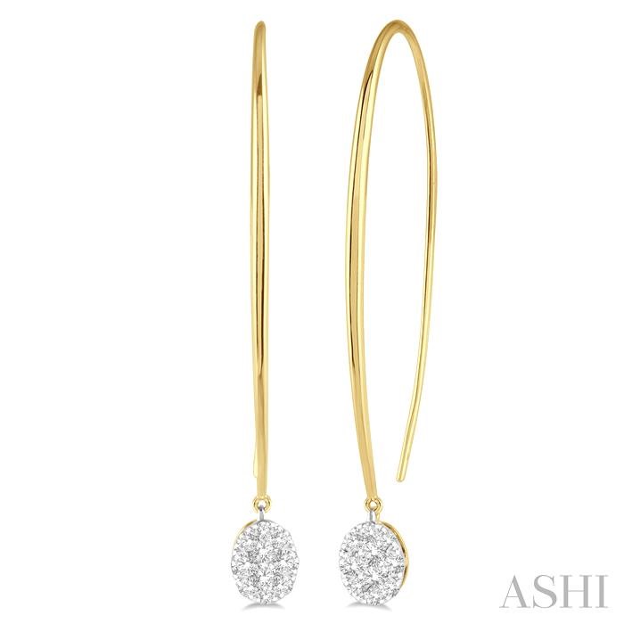 Oval Shape Lovebright Essential Diamond Earrings Oval Shape Lovebright Essential Diamond Earrings