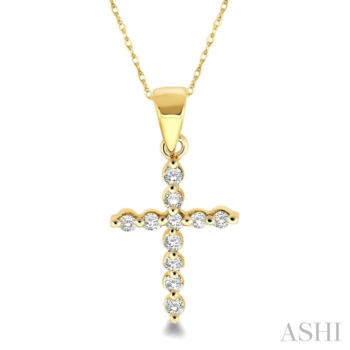 Cross Petite Diamond Fashion Pendant Cross Petite Diamond Fashion Pendant