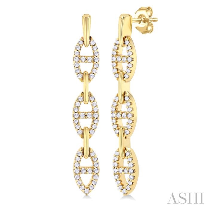 Mariner Link Diamond Fashion Earrings Mariner Link Diamond Fashion Earrings