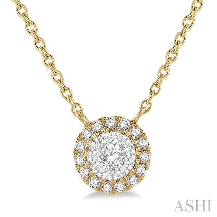 Round Shape Halo Lovebright Essential Diamond Pendant Round Shape Halo Lovebright Essential Diamond Pendant