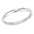 Goldman Comfort Fit Wedding Band 2mm, 14k White Gold-1