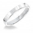 Goldman Comfort Fit Wedding Band 3mm, 14k White Gold-1