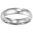 Goldman Comfort Fit Wedding Band 4mm, 14k White Gold-2