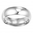Comfort Fit Wedding Band 6mm, 14k White Gold-2