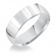 Goldman Comfort Fit Wedding Band 7mm, 14k White Gold-2