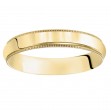 Goldman Comfort Fit Milgrain Edge Wedding Band 5mm, 14k Yellow Gold-2