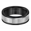 Triton  Black Tungsten(Primary) With 14Kw Insert, Serrated Cut Band - Sz 10-2