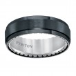 Triton  Black Titan/Ss Step Edge Comfort Fit Band - Sz 10-2