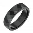 Triton 7MM Black Tungsten Carbide Engraved Band - Sz 10-1