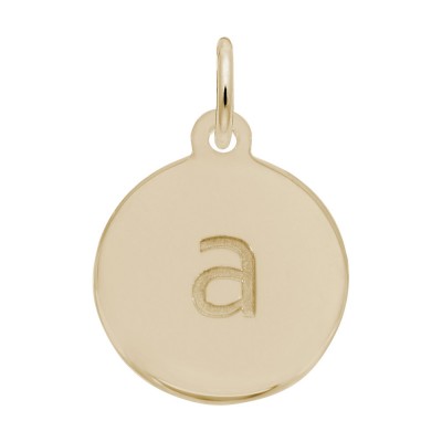 Petite Initial Disc - Lower Case Block A