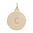 Petite Initial Disc - Lower Case Block C-1