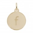 Petite Initial Disc - Lower Case Block F-1