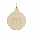 Petite Initial Disc - Lower Case Block M-1