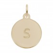 Petite Initial Disc - Lower Case Block S-1