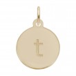 Petite Initial Disc - Lower Case Block T-1