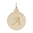 Petite Initial Disc - Script A-1