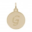 Petite Initial Disc - Script G-1