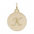 Petite Initial Disc - Script K-1