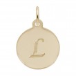 Petite Initial Disc - Script L-1