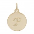 Petite Initial Disc - Script P-1
