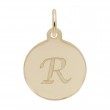 Petite Initial Disc - Script R-1