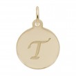 Petite Initial Disc - Script T-1