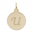 Petite Initial Disc - Script U-1