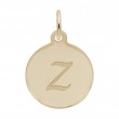 Petite Initial Disc - Script Z-1