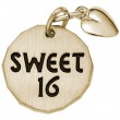 Sweet 16 Tag W/Heart-1