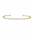 Sachs Signature 14KY .13Ctw Diamond Single Row Open Bangle-1