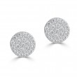 Sachs Signature 14KW .12Ctw Round Diamond Metrica Circle Earrings-1