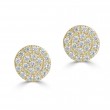 Sachs Signature 14KY Diamond Metrica Circle Studs .12 Ctw-1