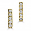 Sachs Signature 14KY .06Ctw Round G-H/SI Diamond Bar Earrings-1