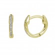 Sachs Signature 14KY .04Ctw Round G-H/SI Diamond Huggie Earrings-1
