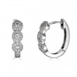 Sachs Signature 14KW .40Ctw Round H-I/I1 Diamond Halo Earrings-1