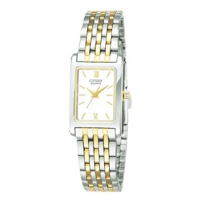 Citizen Quartz Classic Women's Watch, Stainless Steel White Dial