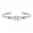SS Split Shank Bead Cuff 6.5-1