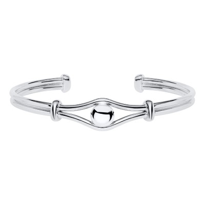 SS Split Shank Bead Cuff 6.5