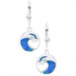 SS Round Wave Opal Inlay Earrings-1