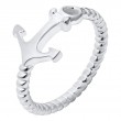 SS Sideways Anchor Ring Size 7-1